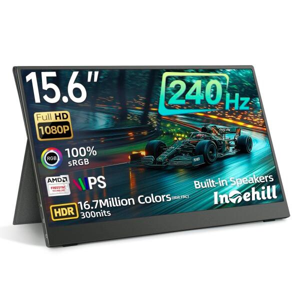 Intehill モバイルモニター 240Hz 15.6インチ Fast IPS・FreeSync・...