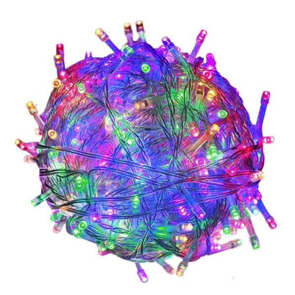 RPGT 100 LEDs 4色ミックスカラー12.5メートル透明ワイヤ クリスマスツリーイルミネー...