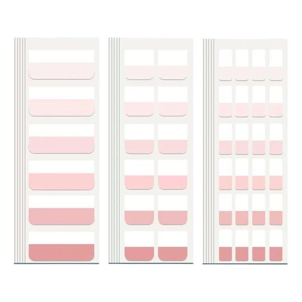 WIICOYK クラーデション 付箋 インデックス シール フィルム 付箋 見出し 書き込める 強粘...