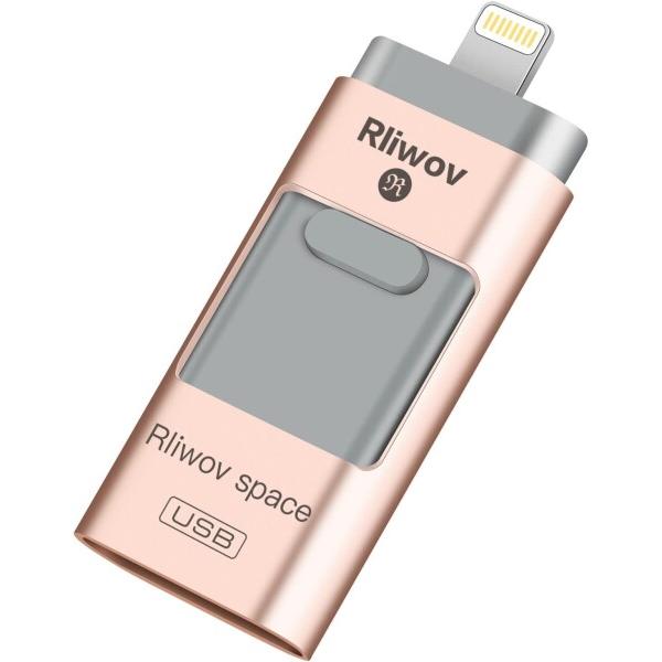 usbメモリ iPhone USBフラッシュドライブ 64GB 大容量 2in1 USB 3.0高速...