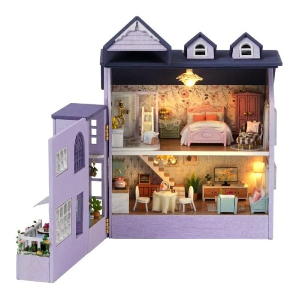 Spilay DIY 木製 ミニチュア ドールハウス 手作りキット ファニチャー セット インテリア...