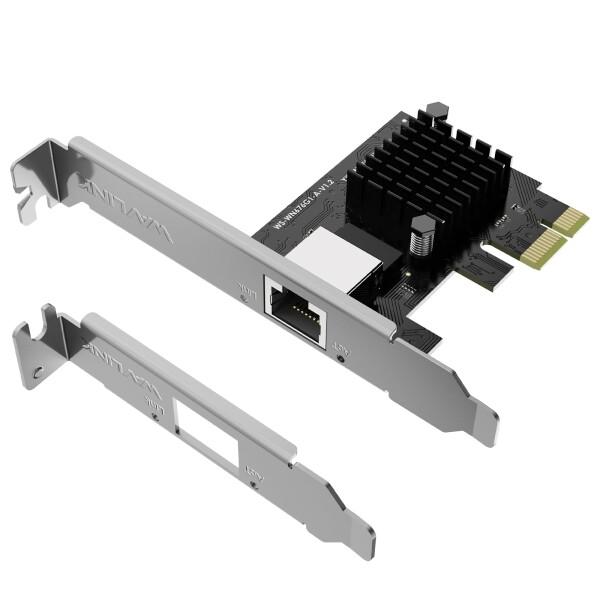 WAVLINK 2.5G Base-T LANカード PCI-E アダプター ネットワークカード 2...