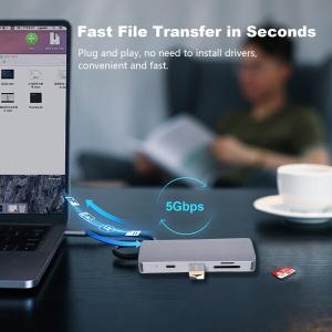 XuanGui USB Cハブイーサネット 8...の詳細画像5