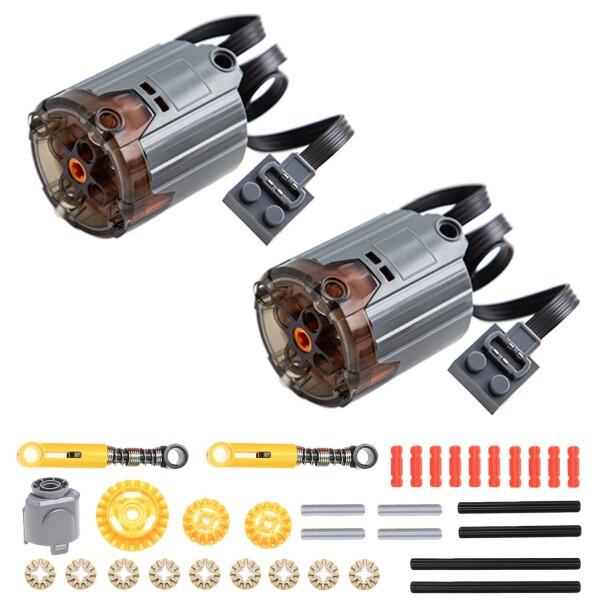 35PCS 8882 パワー機能強化ブラックXLモーター レゴテクニカルパーツと互換性あり 組み立て...