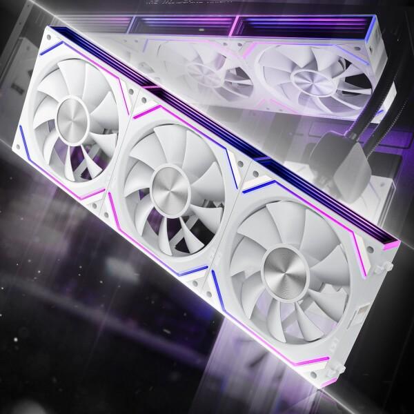 AsiaHorse DAWN ARGB PC ファン 120MM 3本 正向(排気) (デイジーチェ...