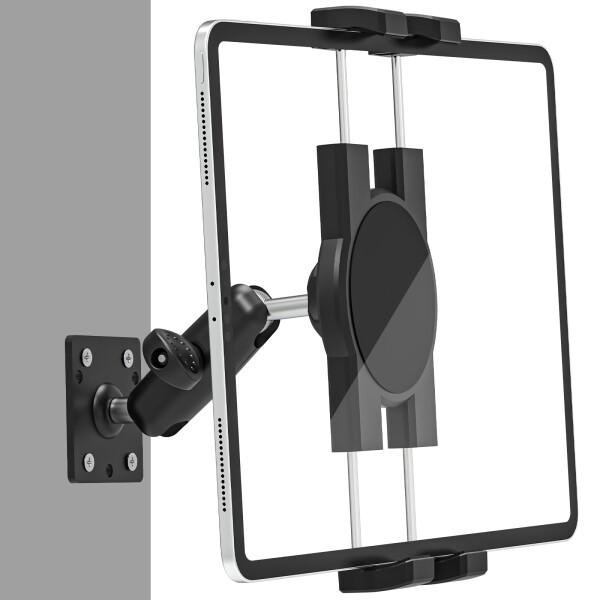 Phichy 壁掛けホルダー 高耐久タブレットホルダー - 調節可能なドリルベースマウント 壁 机 ...