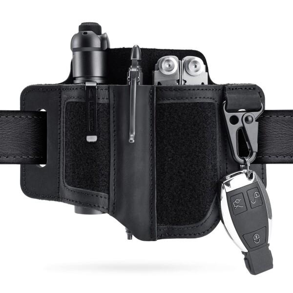 VIPERADE PL3 マルチツール シース、DIY パッチ エリア付きレザー シース、男性用 E...