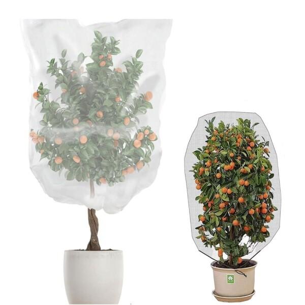 防虫ネット 防鳥ネット 2個セット 植物保護カバー 園芸ネット通気性が良く (80*100cm 1枚...