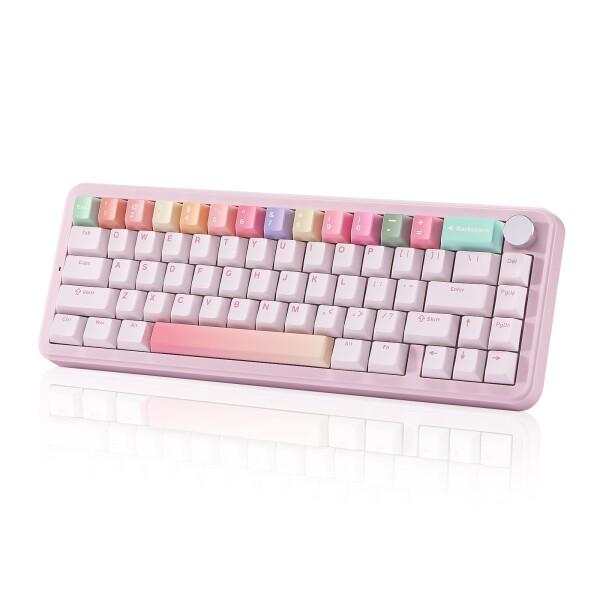 YUNZII B68 65％ ワイヤレスメカニカルキーボード ゲーミングキーボード BT5.0/2....