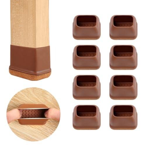 椅子脚カバー 椅子足カバー 長方形 キズ防止 騒音防止 滑り止め 椅子足キャップ フェルトボトム