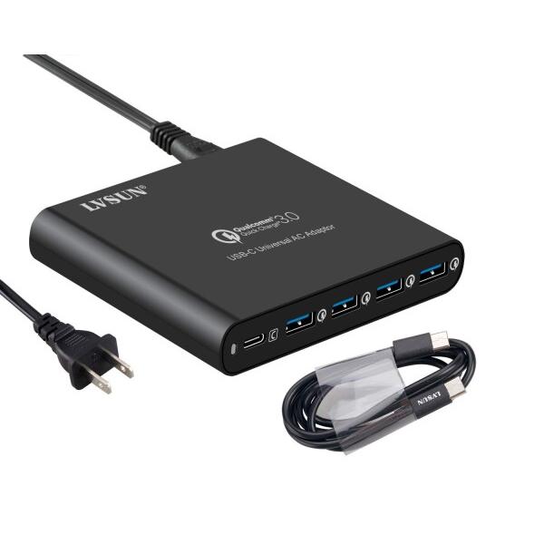 LVSUNPD充電器 Type C USBacアダプター 急速充電 80W 5ポート Type C ...