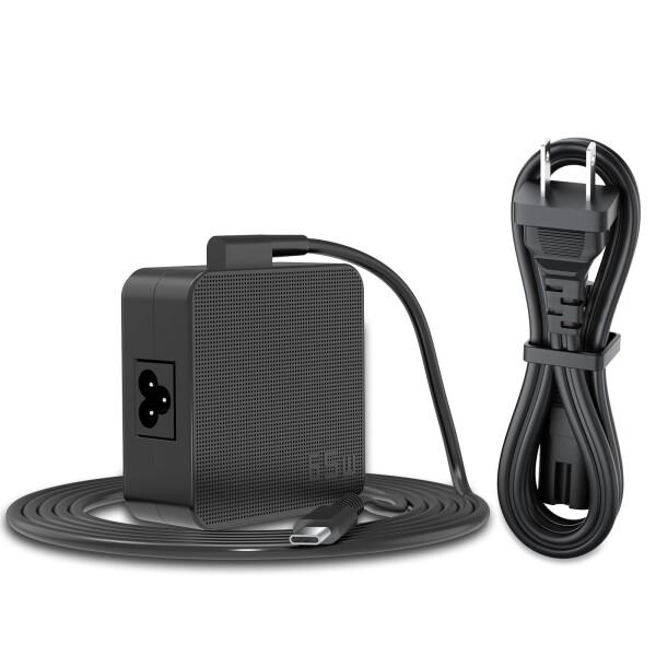 QYD 65W デル用Type-C USB C ACアダプター 電源アダプター ノートパソコン充電器...