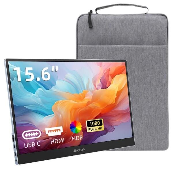 Jhcztrk モバイルモニター 15.6 インチ FHD 1080P IPS USB Type-C...