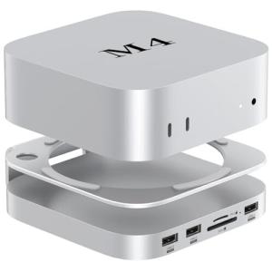 並行輸入 PULWTOP 9 in 1 USB C ハブ Mac Mini M4/ M4 Pro 2024
