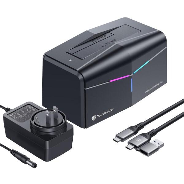 Yottamaster HDDスタンド （1Bay) 2.5/3.5インチHDD SSD対応 SSD...