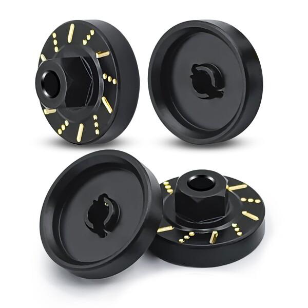 TRZX 1/18トラクサスTRX4-M RCクローラー車用4個入りホイールウェイト六角アダプター真...