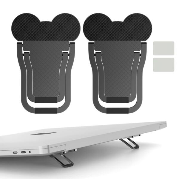 AIYUJIWU ノートパソコン スタンド ノートPCスタンド 人間工学 貼り付け型 折り畳み式 フ...