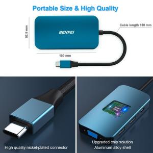 BENFEI USB C 8in1 ハブドッキ...の詳細画像5