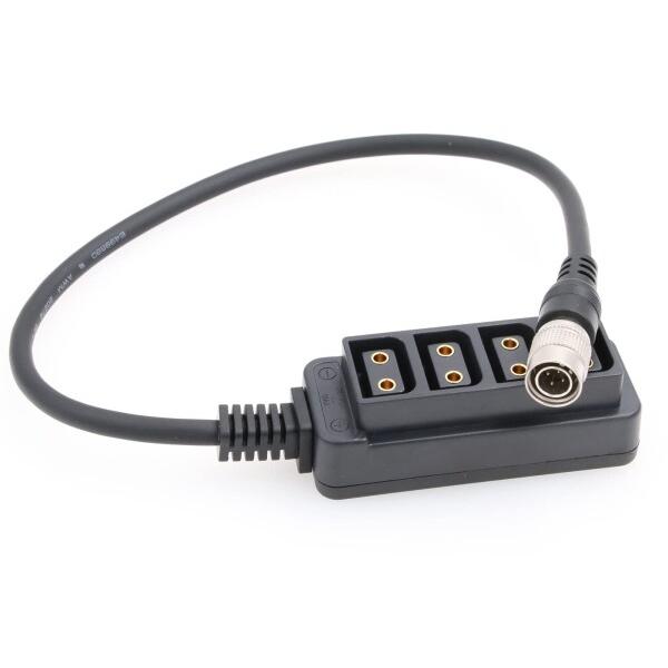 ZBLZGPヒロセ4ピンオス-4ポートDタップメスプリッタ電源ケーブル ソニーF55/FS7用