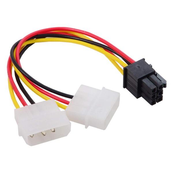 EPS 12 Vグラフィックスカード用CY Dual 4 Pin to PCIE 6 Pin電源アダ...