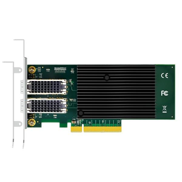 GLOTRENDS ST7218 2ポート10G SFP+イーサネットカード、Intel X710コ...