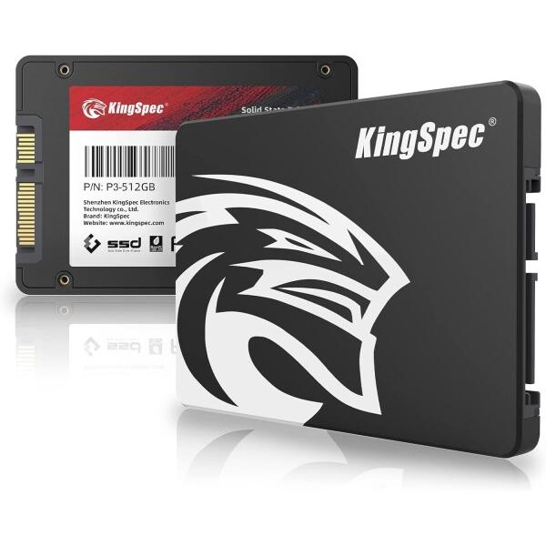 KingSpec SSD 512GB SATAIII 6Gb/s 2.5インチ内蔵SSD 最大読込：...