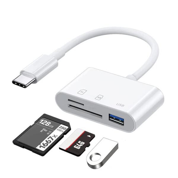 SD/マイクロSD/USB3.0カードリーダー、USB-C to Micro SD SDXC SDH...