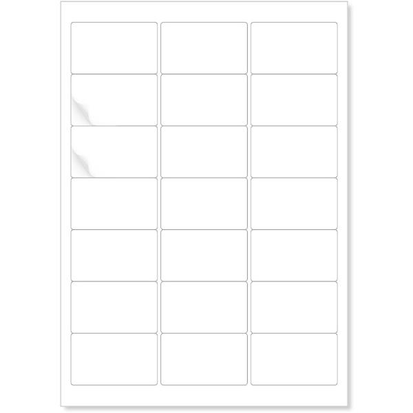 L LIKED ラベルシール A4 21面 ノーカット 30シート 630片 強粘着 ステッカー用紙...