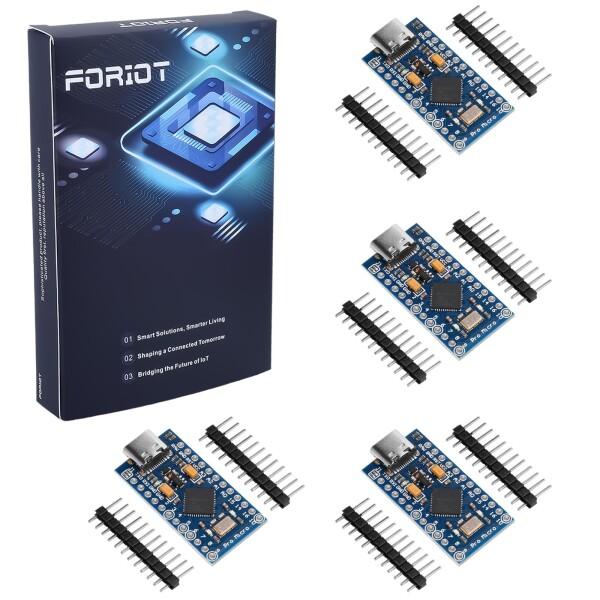 FORIOT 4個 Pro Micro 開発ボード モジュール Type-C インターフェース At...