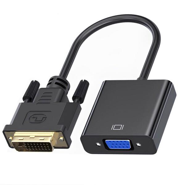 DVI to VGA変換アダプタ DVIオスto VGAマスター変換 デジタル信号変換1080 p対...