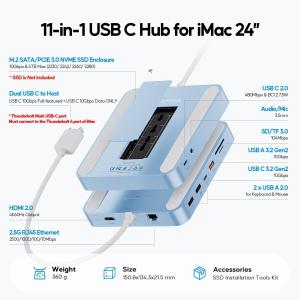 PULWTOP 11 in 1 USB C ハ...の詳細画像1