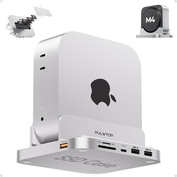 PULWTOP 8 in 1 USB C ハブ Mac Mini M4/ M4 Pro 2024用 ...