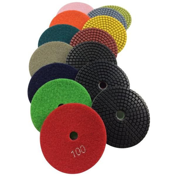 Konfor 10cm 湿式研磨 ダイヤモンドカッター リム 大理石花崗岩用 50-3000グリット...