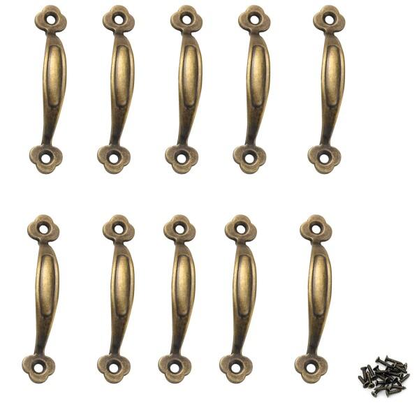 BLOOPIC ミニ 取手 プルハンドル 亜鉛合金 アーチ型 強化 ボックスハンドル アンティーク調...