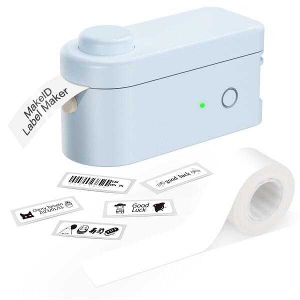 MakeIDラベルプリンター L1 ポータブル型 スマホ対応 ミニラベルプリンター Bluetoot...