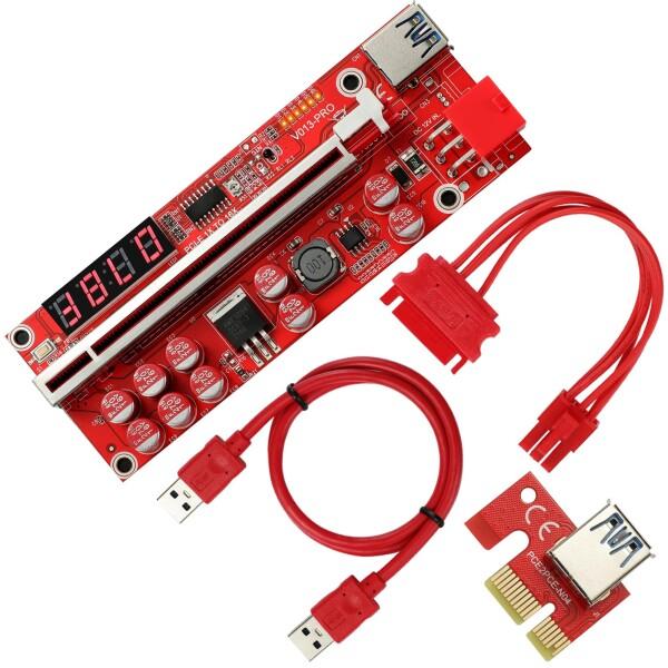 Mzhou USB 3.0ケーブル付きPCI-E 1X to 16X Riser Card - ビッ...
