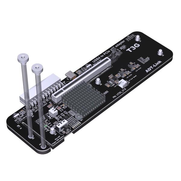 JMT ADT-UT3G USB4.0 ドッキングステーション 64G PCIe4.0x4 - ノー...