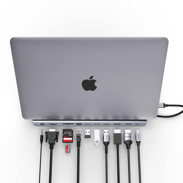 LENTION USB Type C ドッキングステーション スタンド式 CB-C95 USB C ...