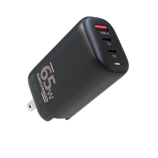 AUZYADA 充電器 Type-C、65W PD 充電器 (3ポート三台同時) GaN III技術...