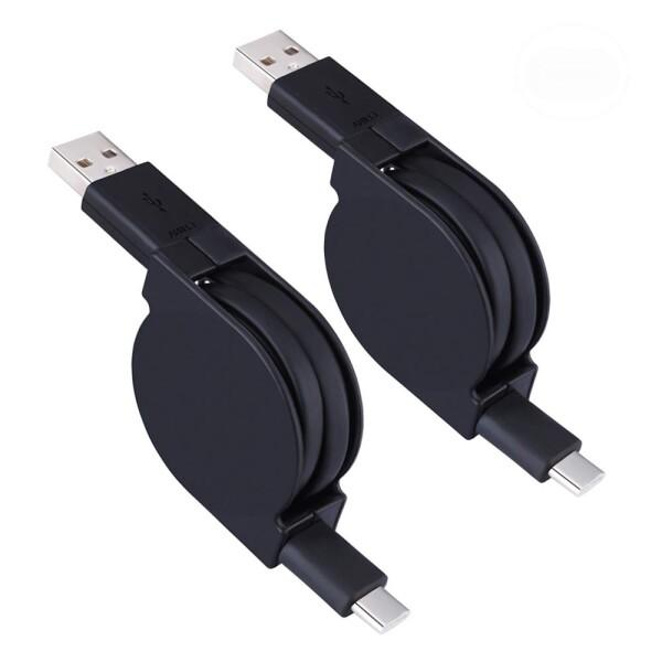 Viviber タイプC巻取り式充電ケーブルリール式 USB Type-Cケーブルスマホusbケーブ...