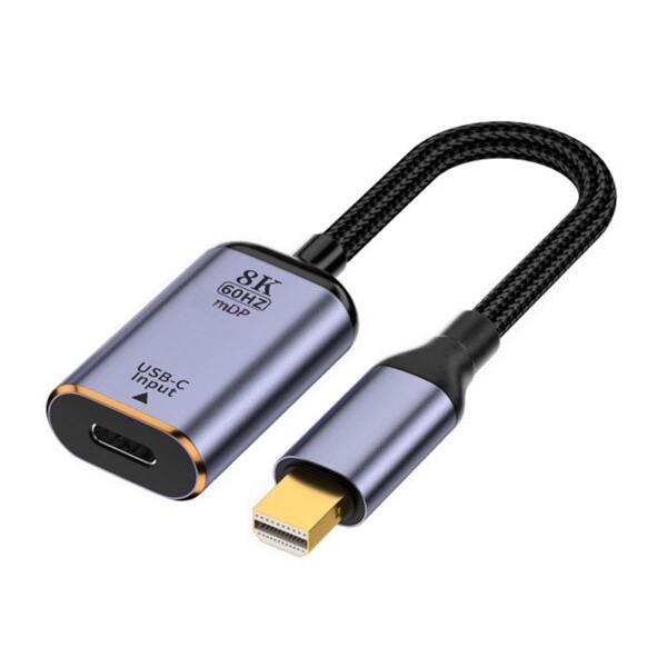 xiwai USB-C Type C メスソースからミニディスプレイポート DP 1.4 シンク H...