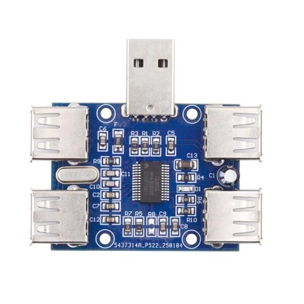 Xiwai USB 2.0 1-to-4 4ポート HUB スプリッター PCBA 拡張モジュール ...