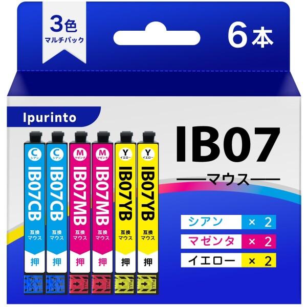 「Ipurinto」IB07 大容量インク マウス 互換 エプソン用 IB07CL4B と併用可能 ...