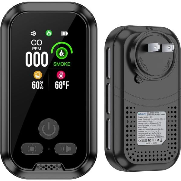 一酸化炭素測定器一酸化炭素チェッカー CO濃度/湿度/温度機能付き 防災用品CO漏れType-C充電...