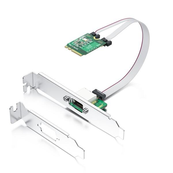 10Gtek M.2 A+E キー 2.5G ギガビット イーサネット ネットワーク カード、ケーブ...