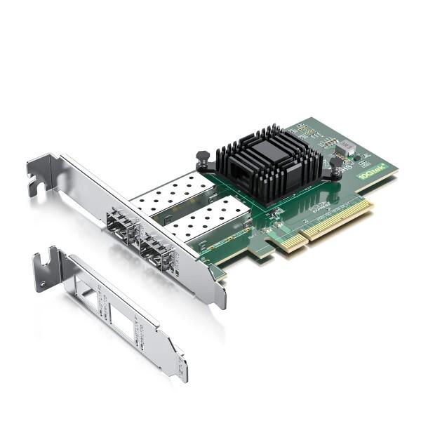 10Gtek 10G PCI-E NIC ネットワークカード, Intel X520-DA2/X52...