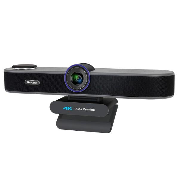 Tenveo 4Kウェブカメラマイクとスピーカー内蔵一体型webカメラ 5倍デジタルズームAI顔認識...