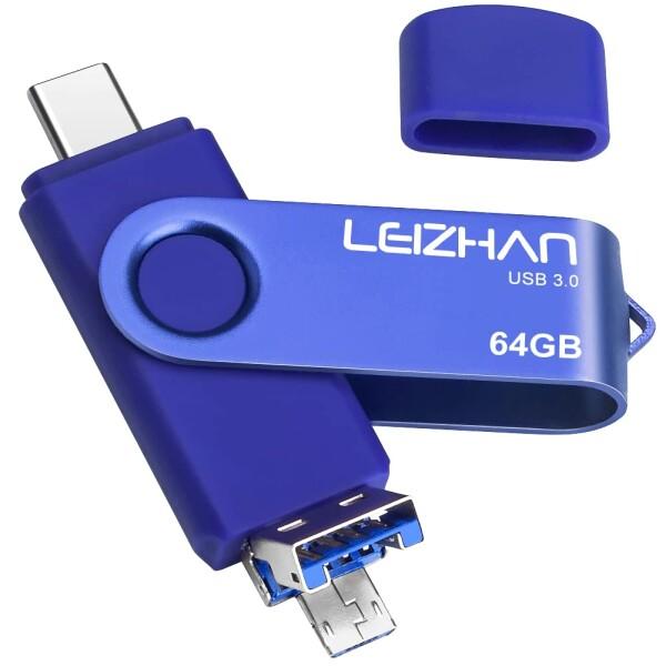 64GB 128GB 3in1 USB STICK フラッシュドライブタイプ-C インターフェイス用...
