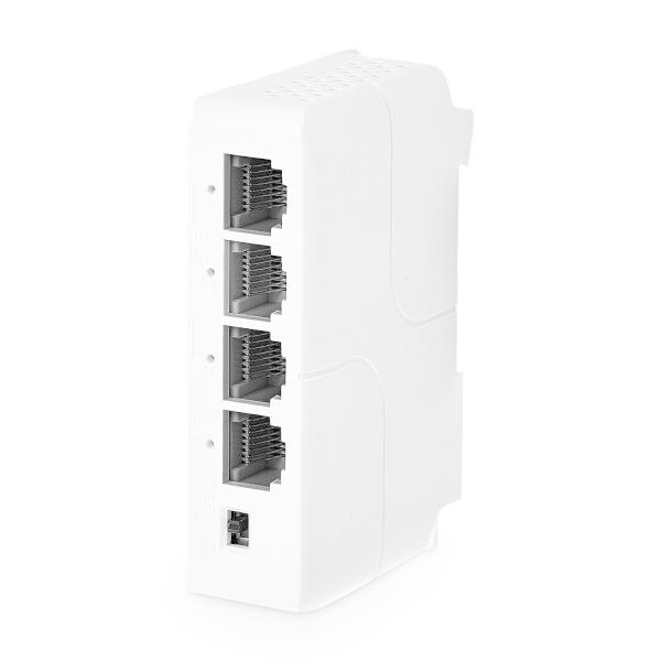 MokerLink 4ポートPoEエクステンダー、IEEE 802.3 af/at リピーター、10...