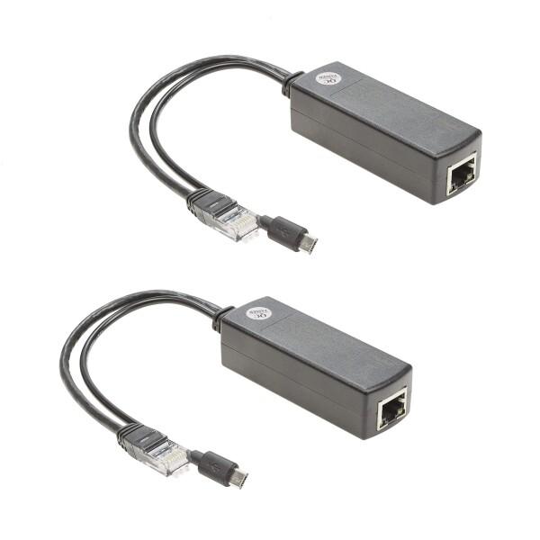 YMaxギガビットPoEスプリッター5V-マイクロUSB電源およびイーサネットからラズベリーパイ3B...